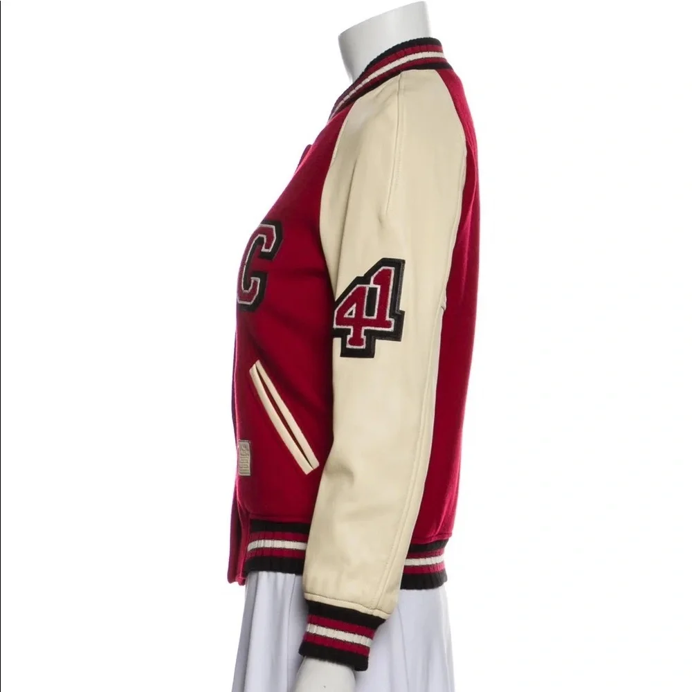 Coach Wool Leather Varsity Jacket RARE! - Picture 6 of 13